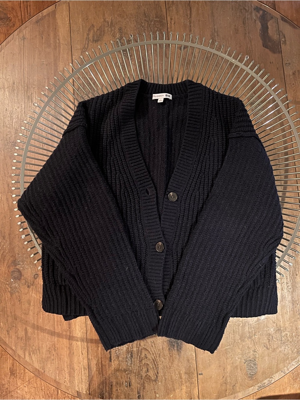 JW Anderson Uniqlo Chunky Ribbed Button-Down Cardigan Sweater